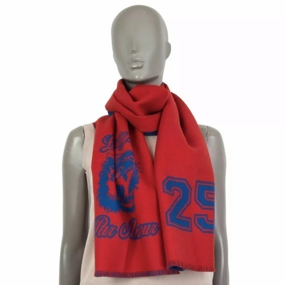 Gucci Tiger Jacquard Scarf L'Aveugle Par Amour - Picture 1 of 10